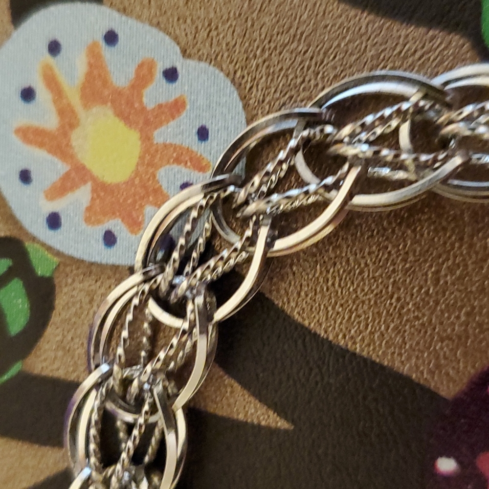 💚 Vintage Fancy silver bracelet - Picture 5 of 10